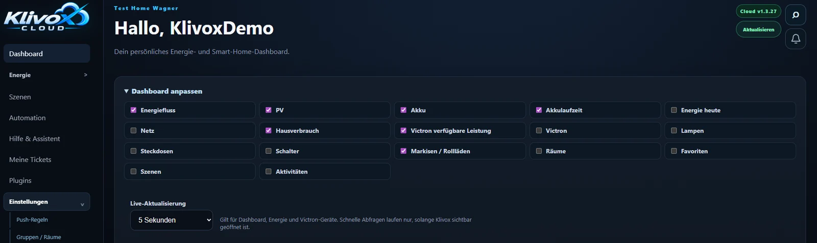 Klivox Cloud Dashboard